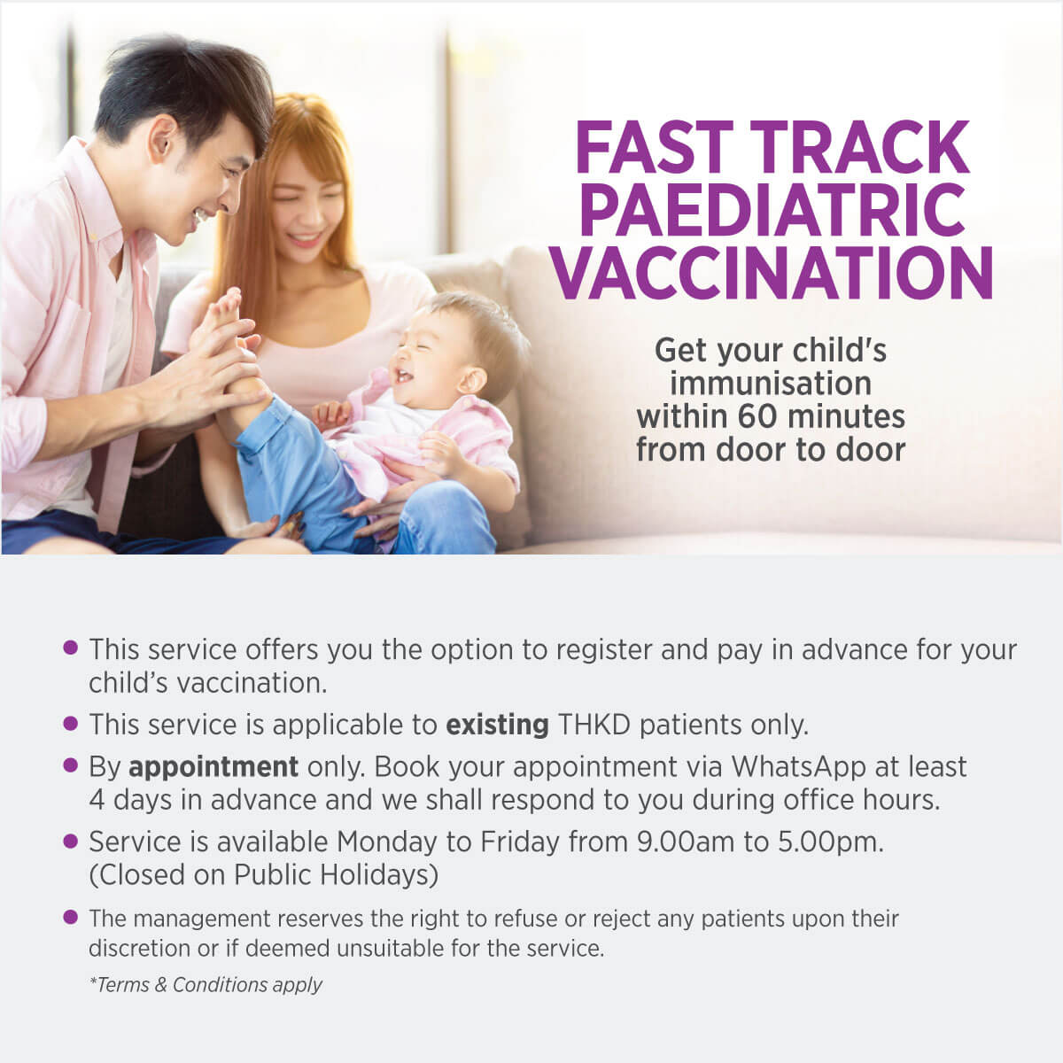THKD Latest Service Paediatric Vaccination